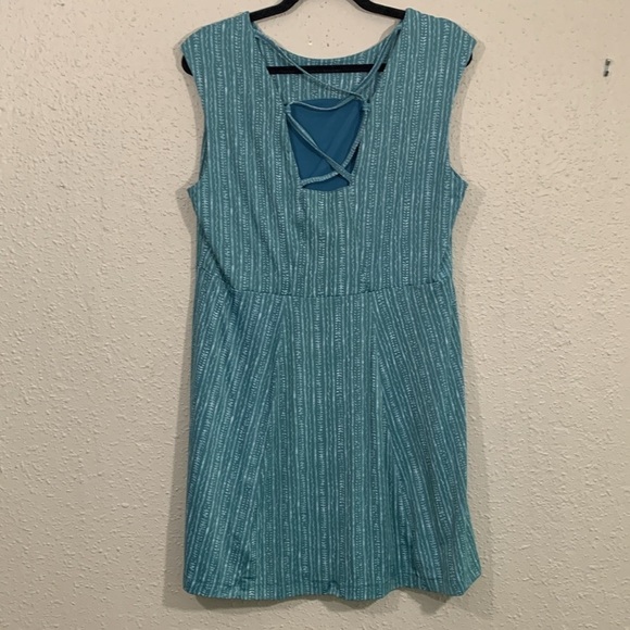 Title Nine Steadfast Dress/Romper in AjRak Stripe      size L - Picture 2 of 11